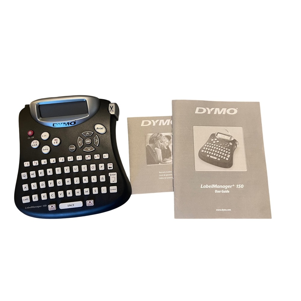 Dymo LabelManager 150 Handheld Label Maker Black Silver QWERTY Tested No Tape